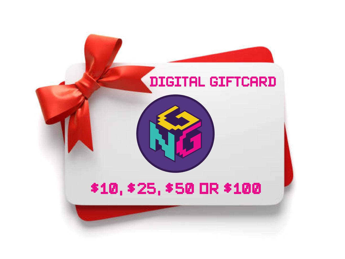 gay nerd goods digital giftcard in amounts $10, $25, $50 or $100