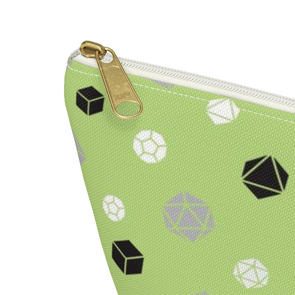 Agender Dice Zippered Pouch