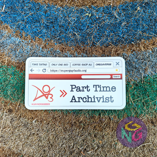 part time archivist fanfiction fake dating reader sticker